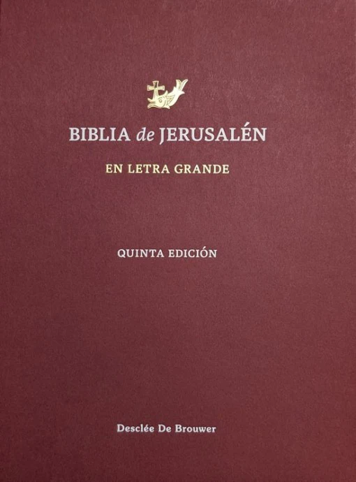 Biblia de Jerusalen, letra grande. (Spanish Version - Jerusalem Bible. Large print.)